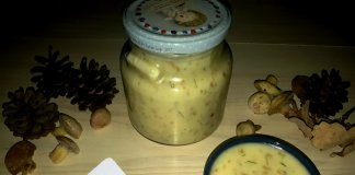 Домашній плавлений сир з грибами Домашній плавлений сир з грибами