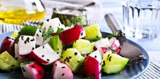 Салат з редиски з фетою Салат з редиски з фетою