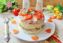 Салат «Коханий чоловік» з копченою куркою Салат «Коханий чоловік» з копченою куркою