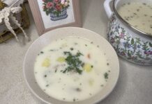 Сирний суп з копченою куркою Сирний суп з копченою куркою