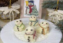 Сніговички з кокосової стружки Сніговички з кокосової стружки