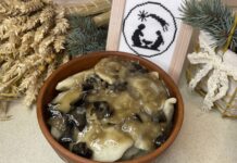 Пісні вареники з грибами на Святвечір Пісні вареники з грибами на Святвечір