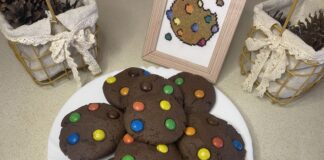 Шоколадне печиво з M&M’s — м’яке всередині, хрумке зовні Шоколадне печиво з M&M’s — м’яке всередині, хрумке зовні