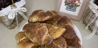 Рогалики з горіхами в духовці — пухкі дріжджові рогалики до чаю Рогалики з горіхами